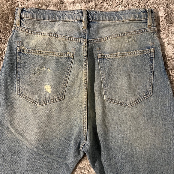 NWT Free People We the Free Ultra High Rise Straight Leg Distressed Jeans - Picture 9 of 13